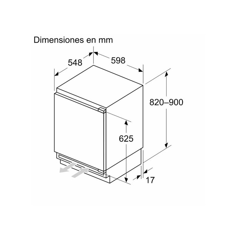 Frigorifico 1puerta INT Bosch KUL22VFD0 Frigorifico 1puerta INT Bosch KUL22VFD0