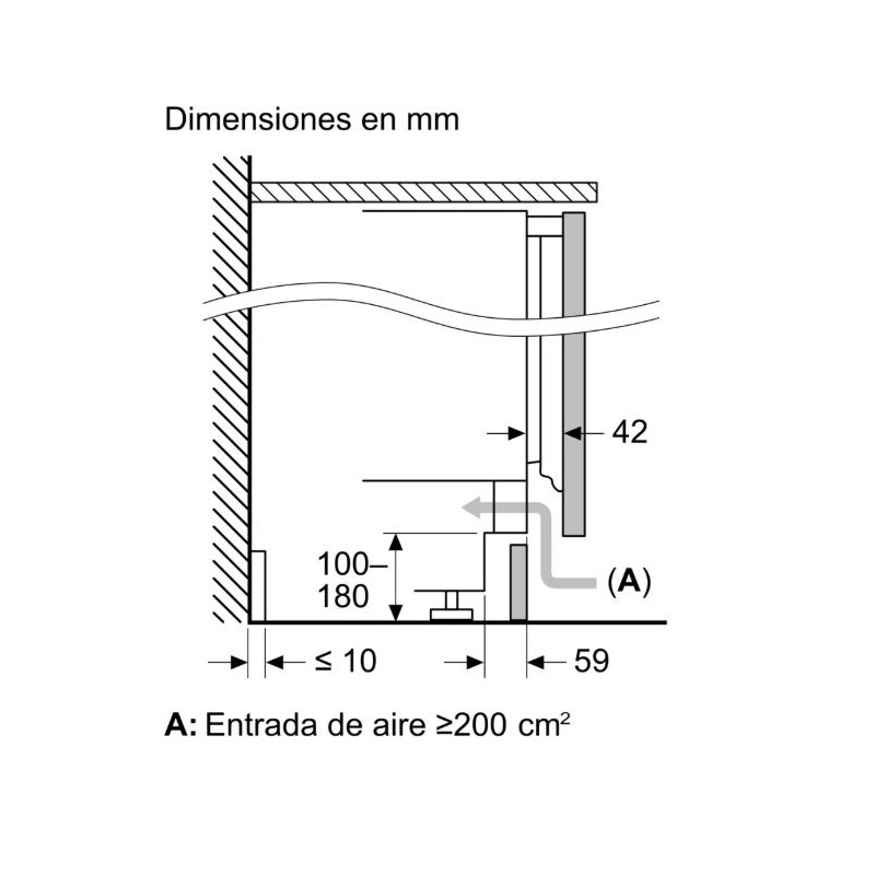 Frigorifico 1puerta INT Bosch KUL22VFD0 Frigorifico 1puerta INT Bosch KUL22VFD0