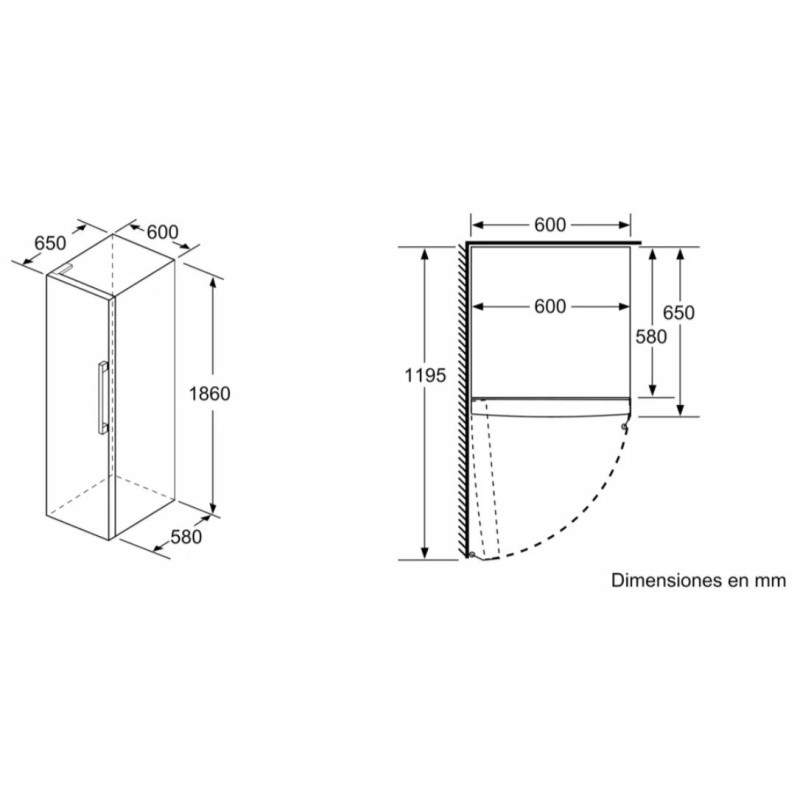 Frigorifico 1puerta Siemens KS36VVWEP