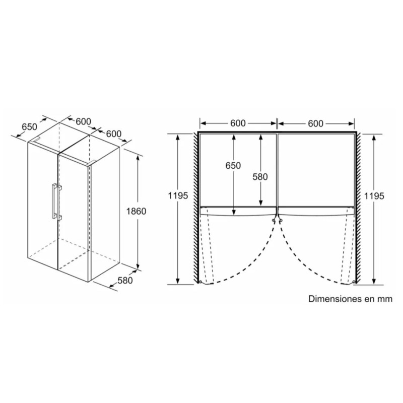 Frigorifico 1puerta Siemens KS36VVXDP Frigorifico 1puerta Siemens KS36VVXDP