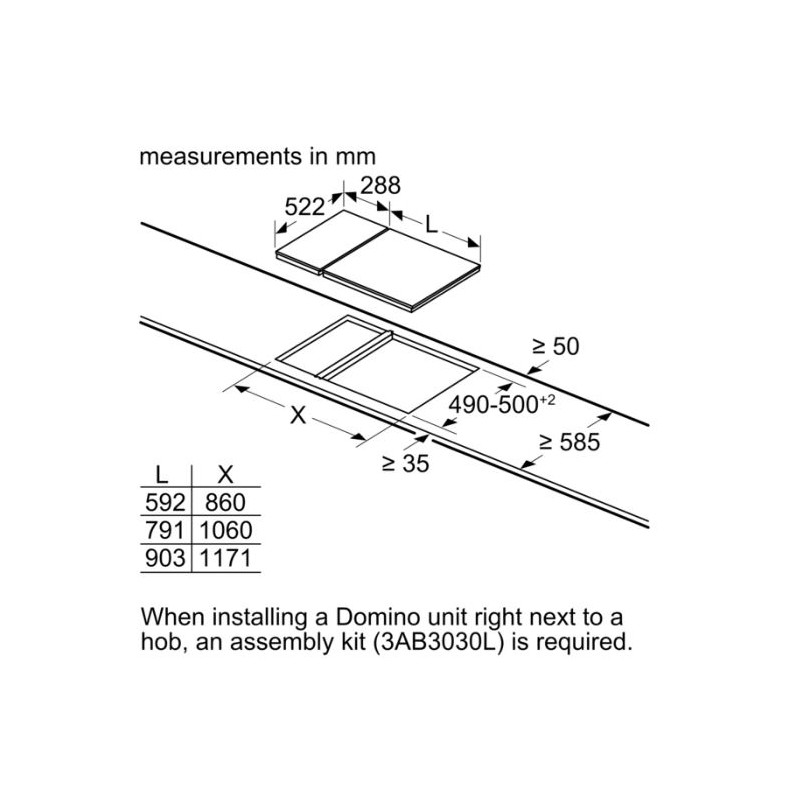 Vitroceramica modular Balay 3EB731LQ Vitroceramica modular Balay 3EB731LQ