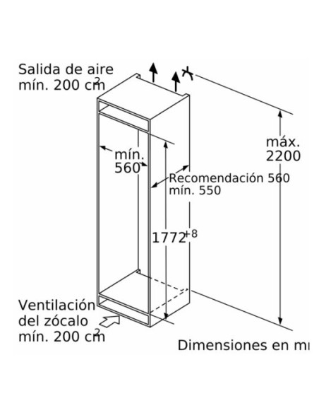 Congelador vertical NF INT Bosch GIN81VEE0, Like