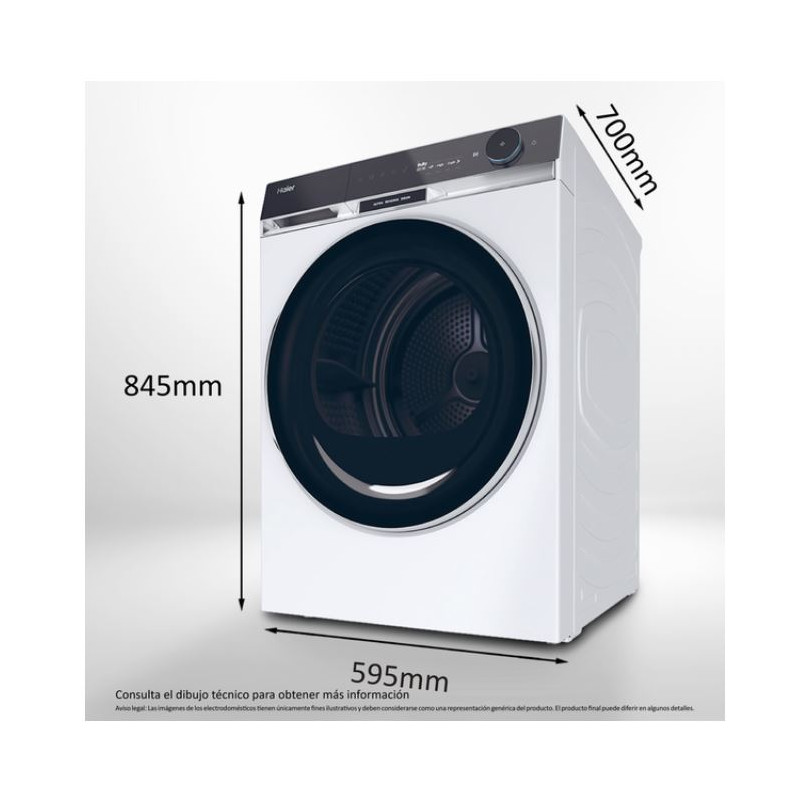 Secadora frontal Haier HD90A3Q397U1S Secadora frontal Haier HD90A3Q397U1S