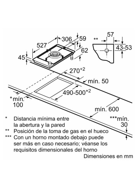 Vitroceramica modular indep. Bosch PRA3A6I10