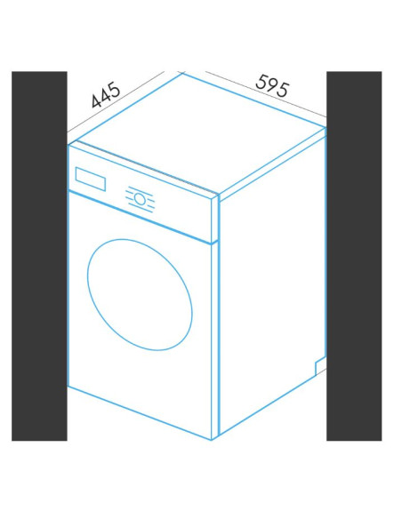 Lavadora frontal Edesa EWF7201X