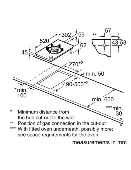 Encimera modular indep. Siemens ER3A6AI10, Top