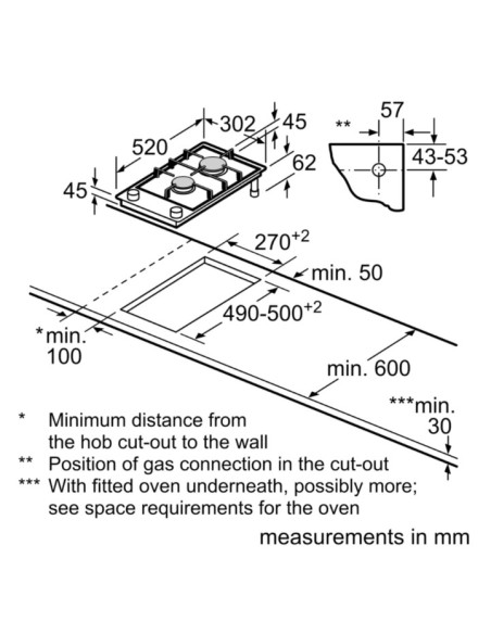 Encimera modular indep. Siemens ER3A6BI40, Top