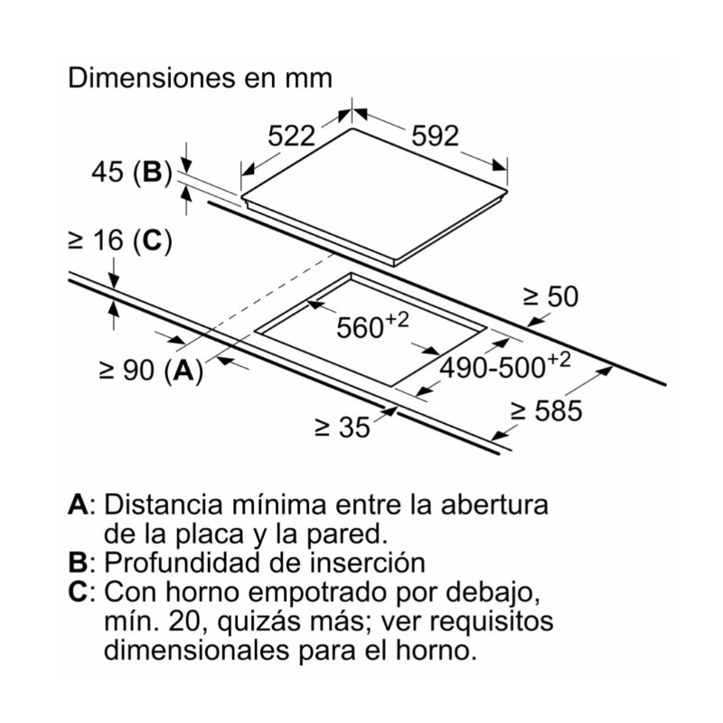 Vitroceramica indep. Siemens ET631FFP8E Vitroceramica indep. Siemens ET631FFP8E