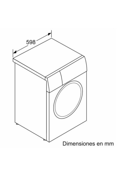 Lavadora frontal Siemens WG56G2ZAES