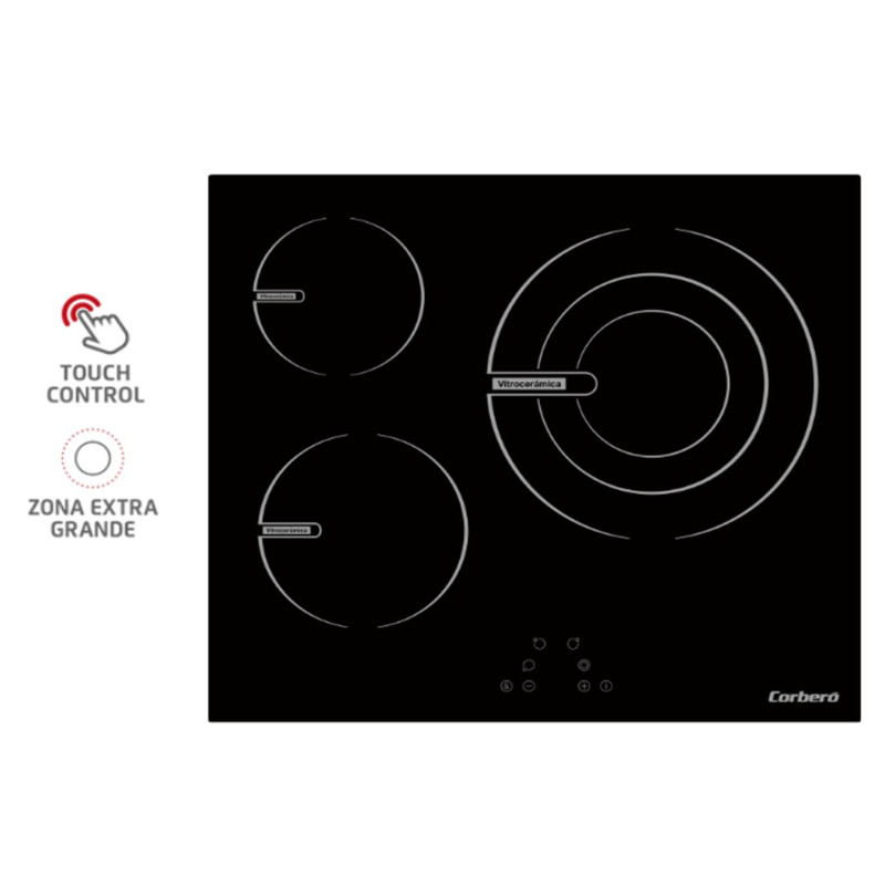 Vitroceramica indep. Corbero CCVG35BF Vitroceramica indep. Corbero CCVG35BF