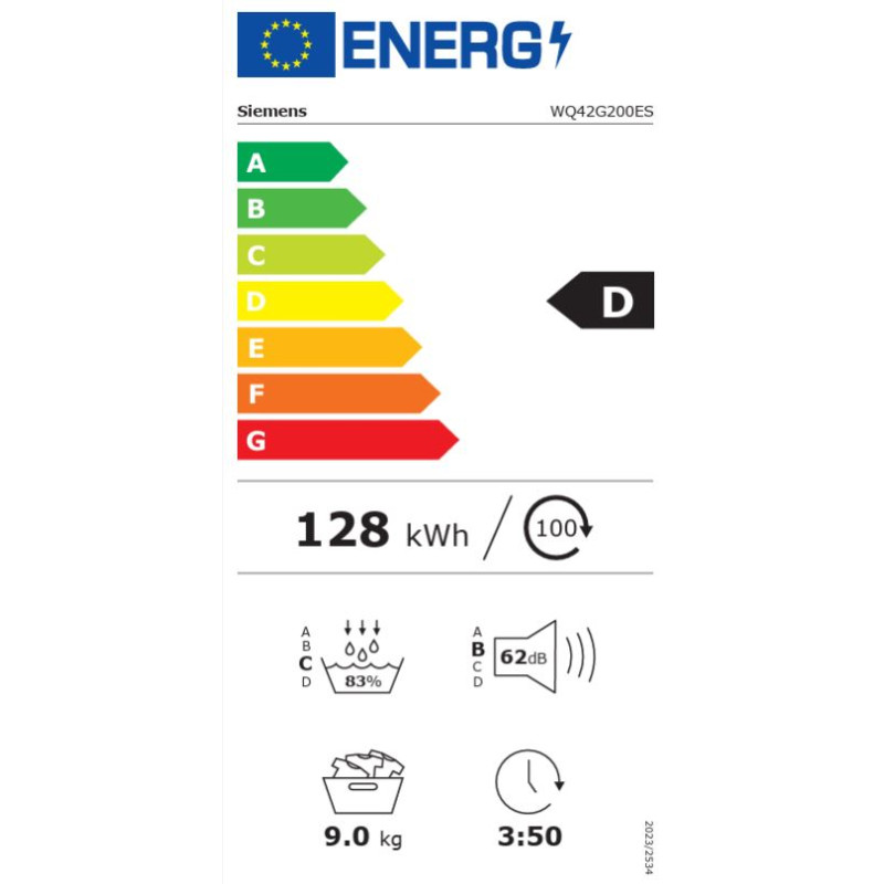 Secadora frontal Siemens WQ42G200ES,... Secadora frontal Siemens WQ42G200ES,...