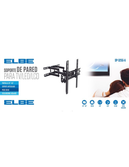 Soporte TV pared ELBE SP3255A