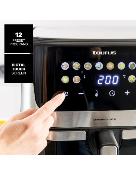 Freidora aire s/aceite Taurus Air Fry Grill 360 XL