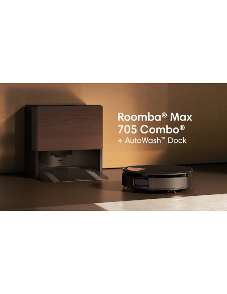 Aspirador Irobot Roomba Max 705 Combo + AutoWash Dock (X185040)