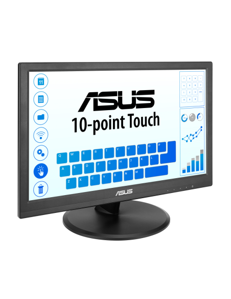 ASUS Touch VT169HE pantalla para PC 39,6 cm (15.6) 1920 x 1080 Pixeles Full HD LED Pantalla táctil Mesa Negr