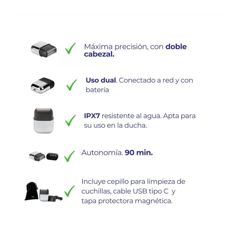 AFEITADORA DE VIAJE JATA JBMA1443