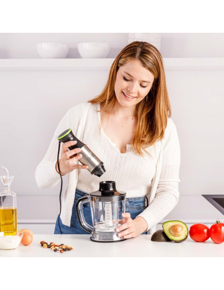 Batidora varilla Taurus Bapi 1500 Premium XL Plus, con accesorio picadora