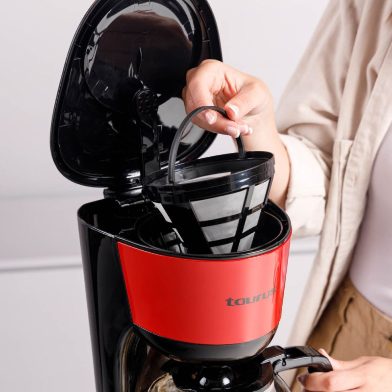 Cafetera goteo Taurus Verona Vintage Red