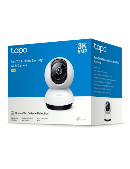 TP-Link Tapo TC74 cámara de vigilancia Bombilla Cámara de seguridad IP Interior 2880 x 1620 Pixeles Techo/Escritori