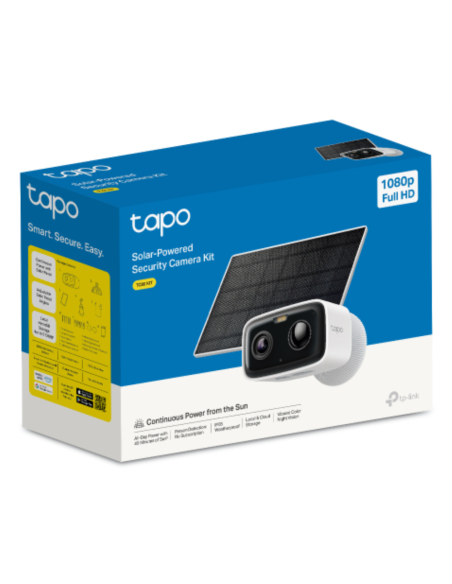 TP-Link Tapo TC80 KIT cámara de vigilancia Bala (forma) Cámara de seguridad IP Exterior 1920 x 1080 Pixeles Techo/Pared/Post