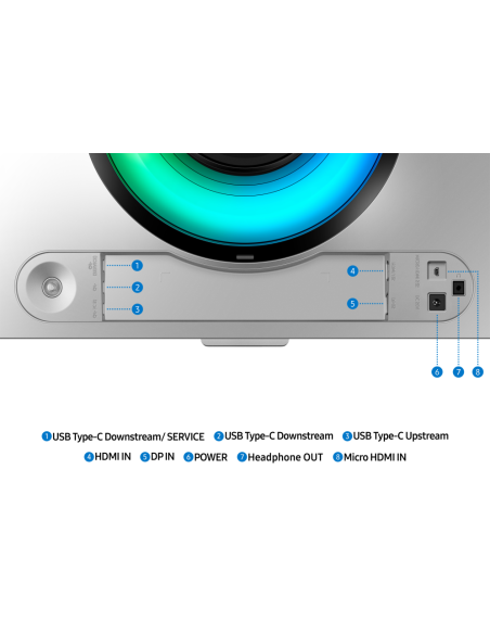 Samsung G93SD pantalla para PC 124,5 cm (49) 5120 x 1440 Pixeles Dual QHD OLED Plat