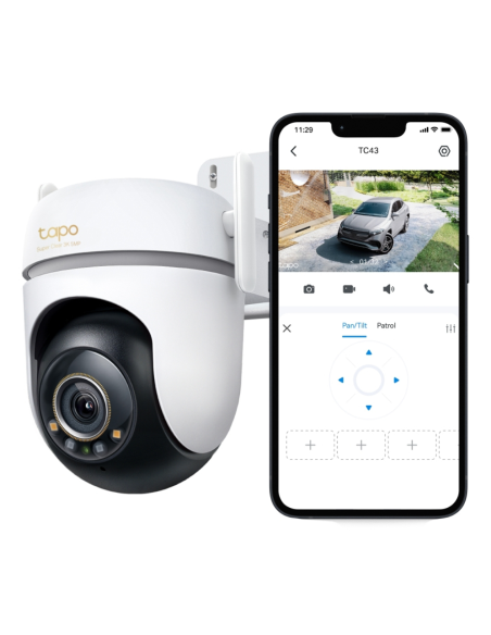 TP-Link Tapo TC43(EU) V2 Esférico Cámara de seguridad IP Interior y exterior 2880 x 1620 Pixeles Techo/Pared/Post