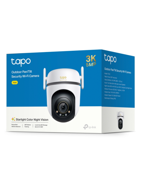 TP-Link Tapo TC43(EU) V2 Esférico Cámara de seguridad IP Interior y exterior 2880 x 1620 Pixeles Techo/Pared/Post