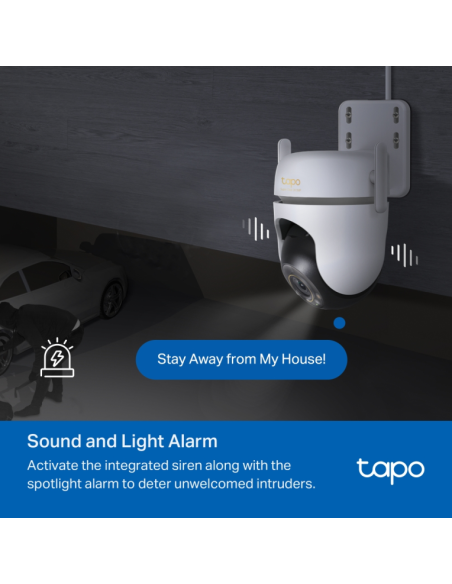 TP-Link Tapo TC43(EU) V2 Esférico Cámara de seguridad IP Interior y exterior 2880 x 1620 Pixeles Techo/Pared/Post