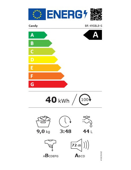 Lavadora frontal Candy BR49SBL8S
