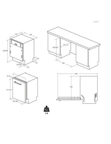 Lavavajillas 60 INT Candy CI5C6F1A