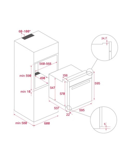 Horno MF Pirolitico Teka HLB8400PFBK