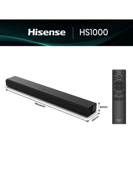 Hisense HS1000 Negro 2.0 canales 120