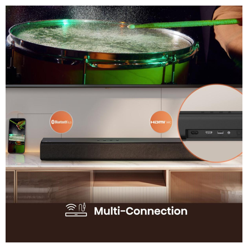 Hisense HS1000 Negro 2.0 canales 120