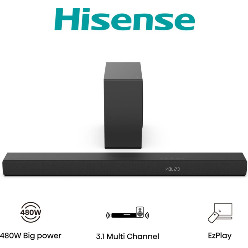 Hisense HS3100 Negro 3.1 canales 480