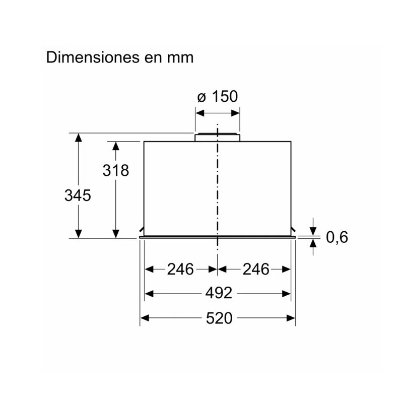 Campana conv. Grupo filtrante Bosch...