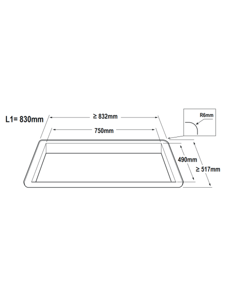 Vitroceramica induccion+extractor indep. Turbo Air IMPULSO BL/A/83
