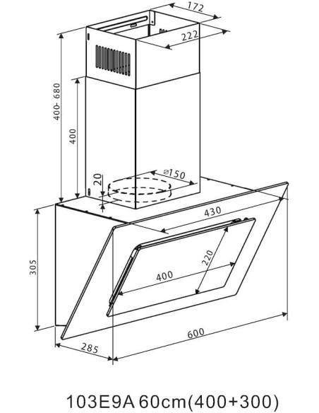 Campana decorativa Candy CDG6CBBGG