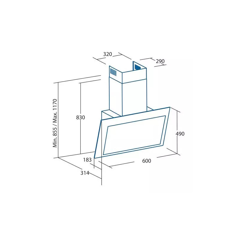 Campana decorativa vertical Cata...