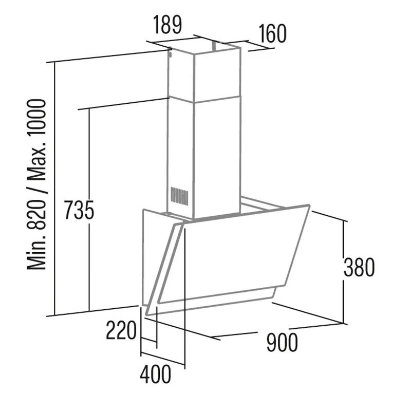 Campana decorativa vertical Cata...