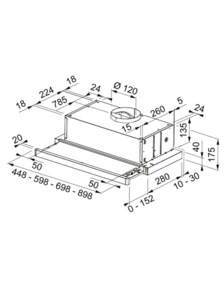 Campana conv. Extraplana Mepamsa SUPERLINE45BV2