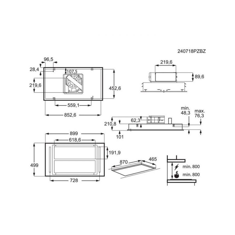 Campana techo Aeg NDC7792SM
