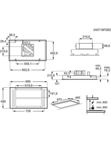 Campana techo Aeg NDC7792SM