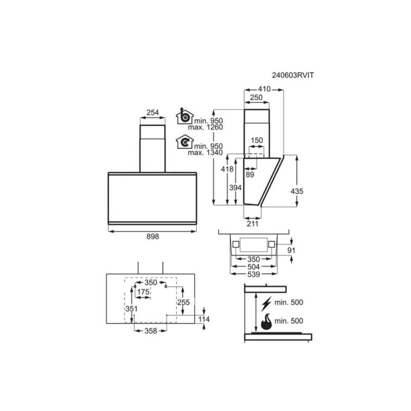 Campama decorativa Aeg GV77D91SB