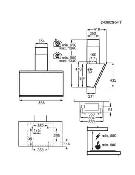 Campama decorativa Aeg GV77D91SB