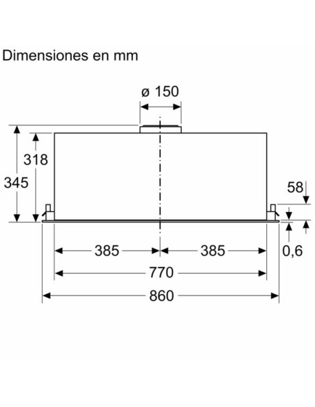 Campana conv. Grupo filtrante Balay 3BF387EX