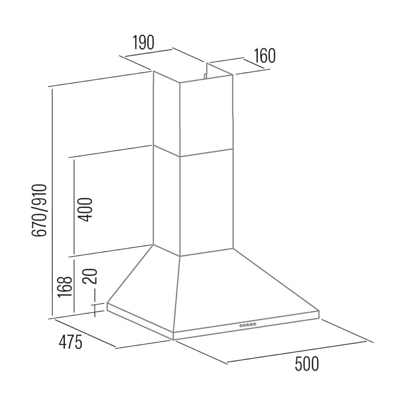 Campana decorativa Cata VK5000X