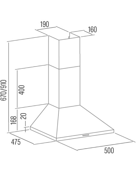 Campana decorativa Cata VK5000X