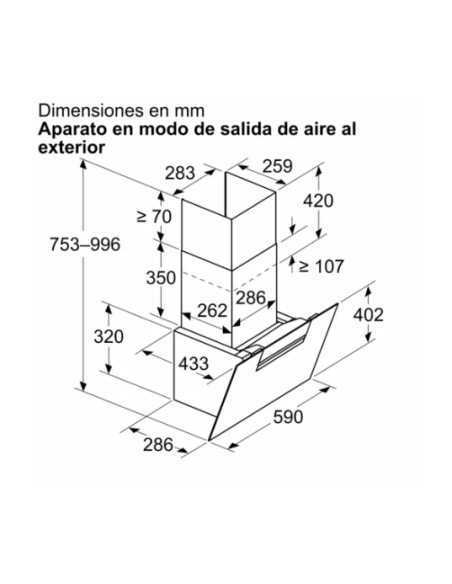 Campana decorativa Balay 3BC567GBH