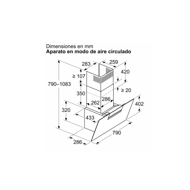 Campana decorativa Balay 3BC587GBH