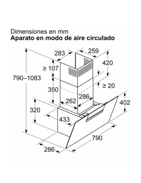Campana decorativa Balay 3BC587GBH